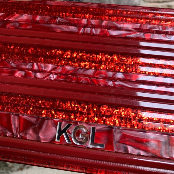 🔥SALE🔥 Authentic KURT GEIGER LONDON Acrylic clutch/Crosby - Picture 4 of 15